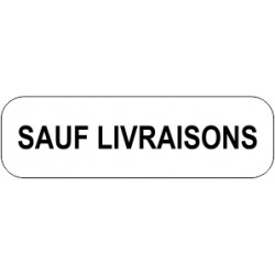 Panonceaux complémentaires - Sauf livraison