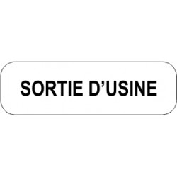 Panonceaux complémentaires - Sortie d'usine