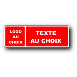 Logo et texte au choix Incendie