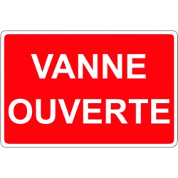 Vanne ouverte