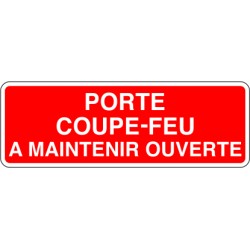 Porte coupe-feu à maintenir ouverte