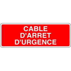 Câble d'arrêt d'urgence