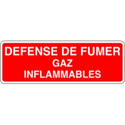 Défende de fumer gaz inflammable
