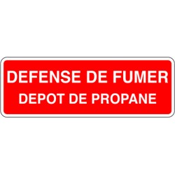 Défense de fumer dépôt de propane
