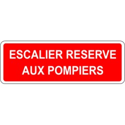 Escalier réservé aux pompiers