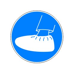 Port des sur-chaussures obligatoire