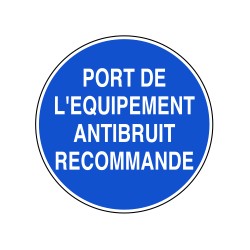 Port de l’équipement antibruit recommandé