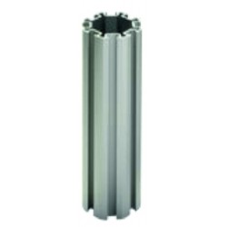 Bi-Mats cylindrique 80mm de diamètre Aluminium blanc 8 départs